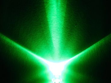 LED 5mm grün echtgrün Gehäuse klar 22.000mcd extrem hell