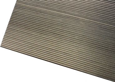 Wellblech Aluminium für Bedachung, 2mm Welle, 195 x 130 mm, Spur H0, 1:87