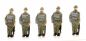 Preview: NVA MOT Schützen angetreten Gewehr ab, 5 Modellbahnfiguren handbemalt, Spur TT, 1:120