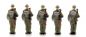 Preview: NVA MOT Schützen angetreten Gewehr über, 5 Modellbahnfiguren handbemalt, Spur TT, 1:120