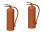 Preview: Feuerlöscher 10kg, 2 Stück, Spur H0, 1:87