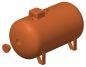 Preview: Flüssiggasbehälter Gastank 2700 Liter, Bausatz 2-teilig, Spur 0, 1:45
