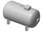 Preview: Flüssiggasbehälter Gastank 2700 Liter, Bausatz 2-teilig, Spur H0, 1:87