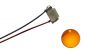 Preview: SMD LED 0603 mit Kupferlackdraht orange, 2 Stück