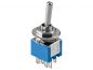 Preview: Kippschalter Miniatur 2xUM EIN-AUS-EIN 6A/125VAC