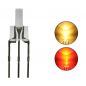 Preview: Duo Bi-Color LED 2 mm lang klar 3pin Anode warmweiß + rot