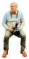 Preview: Volker, Modellbahnfigur handbemalt, Spur 0 (Null), 1:45