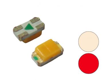 Duo Bi-Color LED SMD 0603 warmweiß / rot