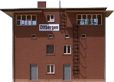 Stellwerk Ottbergen Oof, Lasercut-Bausatz, Spur H0, 1:87
