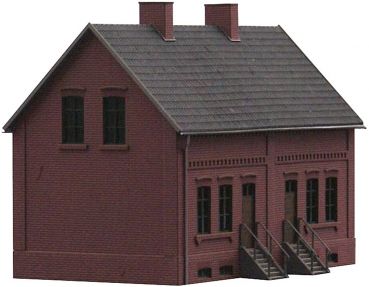 Zechenhaus Alte Colonie, Lasercut-Bausatz, Spur H0, 1:87