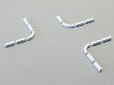Preview: Bordsteine 90° Bogensteine, H=2,5 mm, 8 Stück, Spur H0, 1:87 Preview: Bordsteine 90° Bogensteine, H=2,5 mm, 8 Stück, Spur H0, 1:87