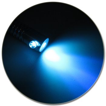 LED Adapter für Lichtwellenleiter Lichtleiter LWL Leuchtfarbe HELLBLAU