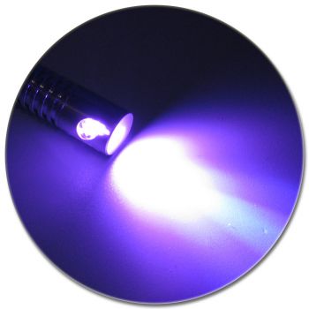 LED Adapter für Lichtwellenleiter Lichtleiter LWL Leuchtfarbe VIOLETT LILA