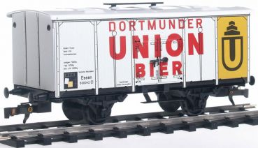 Preview: Bierwagen Kühlwagen DORTMUNDER UNION, Deutsche Reichsbahn DR, Spur 0, 1:45 Preview: Bierwagen Kühlwagen DORTMUNDER UNION, Deutsche Reichsbahn DR, Spur 0, 1:45