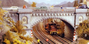 Eisenbahnbrücke Straßenbrücke POLA 621, Bausatz, Spur H0, 1:87