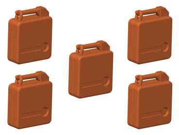 Reservekanister DILO, 20 Liter, 5 Stück, Spur H0, 1:87