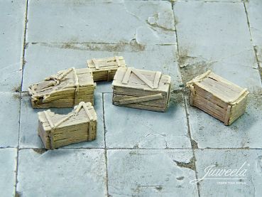 Preview: Alte Holzkisten klein, hell, 5 Stück, Spur 0 (Null), 1:45 Preview: Alte Holzkisten klein, hell, 5 Stück, Spur 0 (Null), 1:45