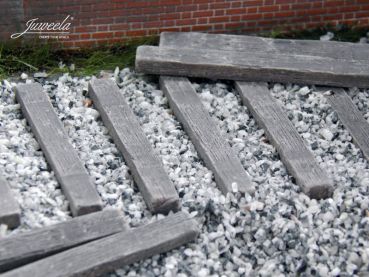 Bahnschwellen Holz-Optik, gealtert, 25 Stück, Spur 0 (Null), 1:45