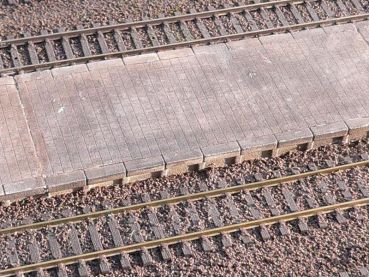 Preview: Bahnsteig Erweiterung einfach, Spur H0, 1:87