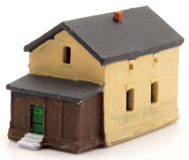 Bahnwärterhaus bemalt, Spur T, 1:450