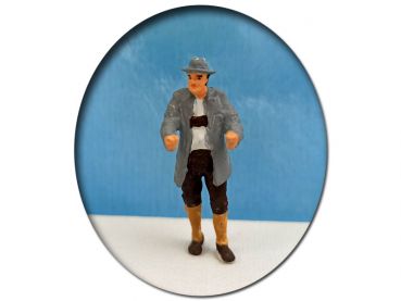 Bayrischer Fuhrmann, Modellbahnfigur handbemalt, Spur 0 (Null), 1:45