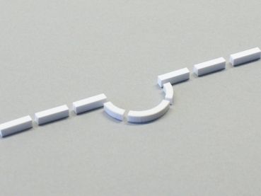 Preview: Bordsteine gerade, 50 Stück, Spur H0, 1:87 Preview: Bordsteine gerade, 50 Stück, Spur H0, 1:87