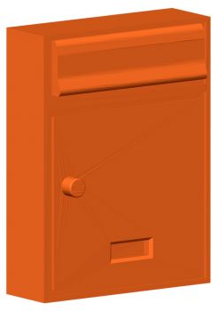 Preview: Briefkasten Hausbriefkasten, modern ohne Dach, 2 Stück, Spur H0, 1:87