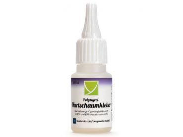 BERGSWERK Polystyrol-Hartschaumkleber 20g, Mittelviskos (mittelflüssig)