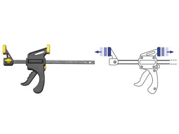 Einhand Schnellspannzwinge Spreizzwinge groß