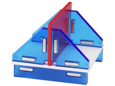 Modellbau Winkelset 180° Grad,  magnetische Verbindungshilfe Klebehilfe