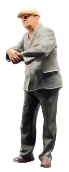 Ingenieur DR, Modellbahnfigur handbemalt, Spur 0 (Null), 1:45