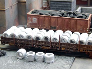 Preview: Draht-Coils Alu, 60 Stück, Spur H0, 1:87