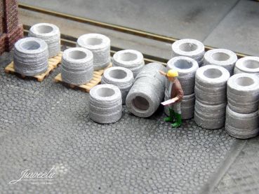 Preview: Draht-Coils Alu, 60 Stück, Spur H0, 1:87