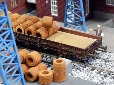 Preview: Draht-Coils rostig magnetisch, 60 Stück, Spur H0, 1:87