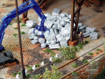 Preview: Fahrzeugschrott Alu, 25g, Spur H0, 1:87