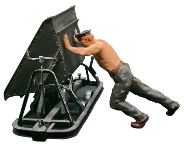 Preview: Feldbahn Schieber, Modellbahnfigur handbemalt, Spur 0 (Null), 1:45 Preview: Feldbahn Schieber, Modellbahnfigur handbemalt, Spur 0 (Null), 1:45