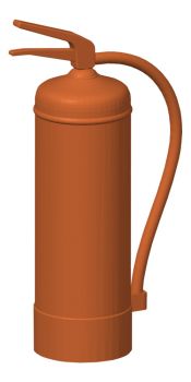 Preview: Feuerlöscher 10kg, 2 Stück, Spur H0, 1:87