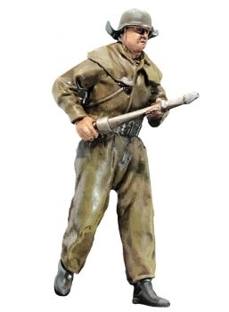 Feuerwehrmann DDR Spritzenmann, Modellbahnfigur handbemalt, Spur 0 (Null), 1:45