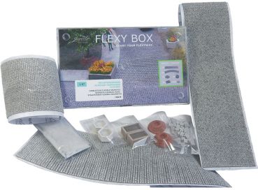 Preview: FLEXYWAY Startbox Kopfsteinpflaster Altstadt Kopfstein + Zubehör, Spur H0, 1:87