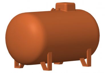 Preview: Flüssiggasbehälter Gastank 2700 Liter, Bausatz 2-teilig, Spur 0, 1:45 Preview: Flüssiggasbehälter Gastank 2700 Liter, Bausatz 2-teilig, Spur 0, 1:45