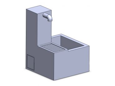 Friedhofsbrunnen Stadtbrunnen, Spur H0, 1:87