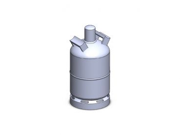 Preview: Gasflasche 11 kg, 2 Stück, Spur H0, 1:87