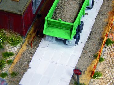 Preview: Großflächenplatten halb, 140 Stück, Spur H0, 1:87