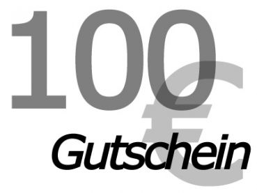 Geschenkgutschein im Wert von 100,00 EURO