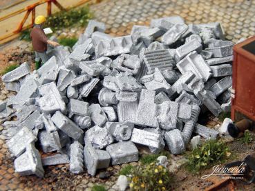 Preview: Industrieschrott Alu, 25g, Spur H0, 1:87