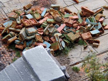 Preview: Industrieschrott bunt angerostet, 75g, Spur H0, 1:87