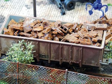 Preview: Industrieschrott rostig magnetisch, 75g, Spur H0, 1:87