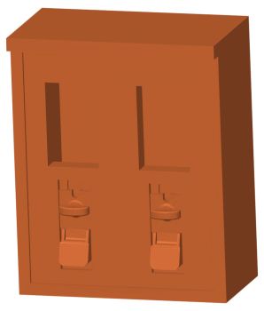 Kaugummiautomat 2 Fächer, Spur H0, 1:87