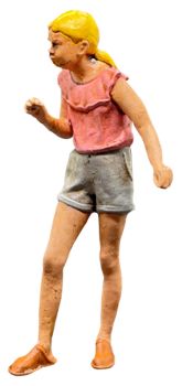 Kind Spielkind 3, Modellbahnfigur handbemalt, Spur 0 (Null), 1:45