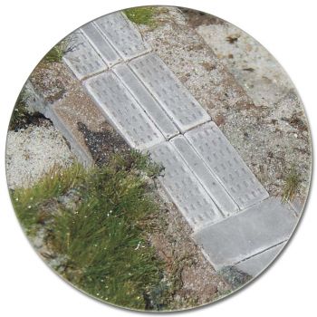 Kolonnenweg Lochplatten Beton, 60 Stück, Spur N, 1:160